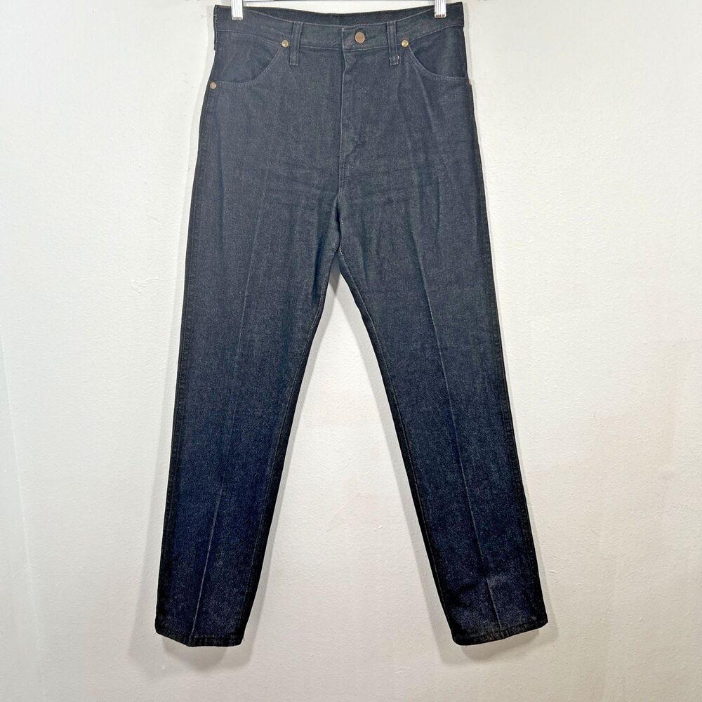 Vtg Wrangler Jeans  Womens 13X32 Black High Rise Cowgirl‎ Western Denim USA